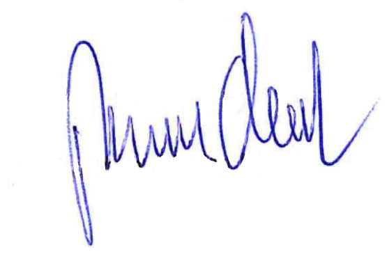 podpis rektor